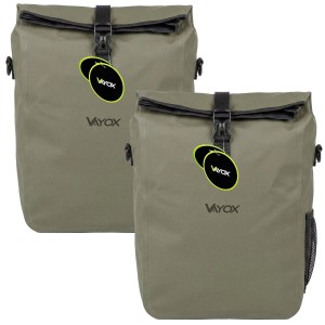 Zestaw 2x sakwa rowerowa na bagażnik VAYOX VA0444 boczna 25L