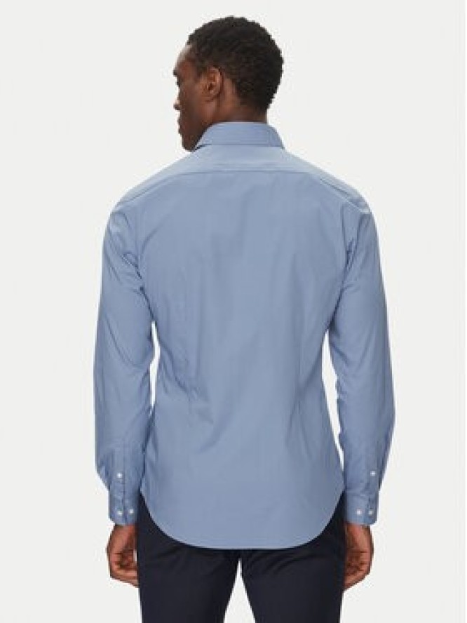Calvin Klein Koszula Poplin Stretch Slim Shirt K10K108229 Niebieski Slim Fit