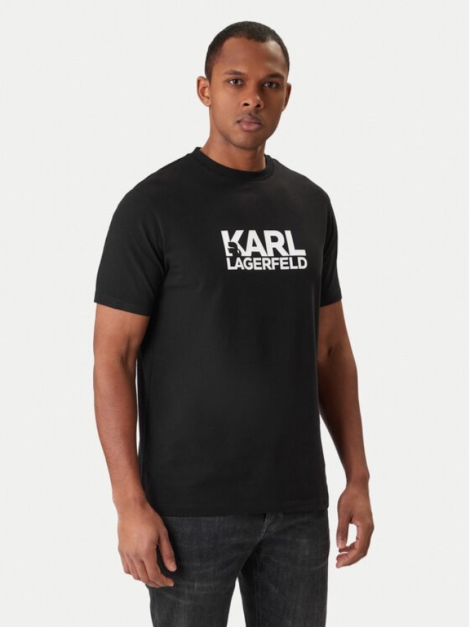KARL LAGERFELD T-Shirt 755780 561235 Czarny Regular Fit