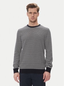 Bugatti Sweter 7400 75513C Granatowy Regular Fit