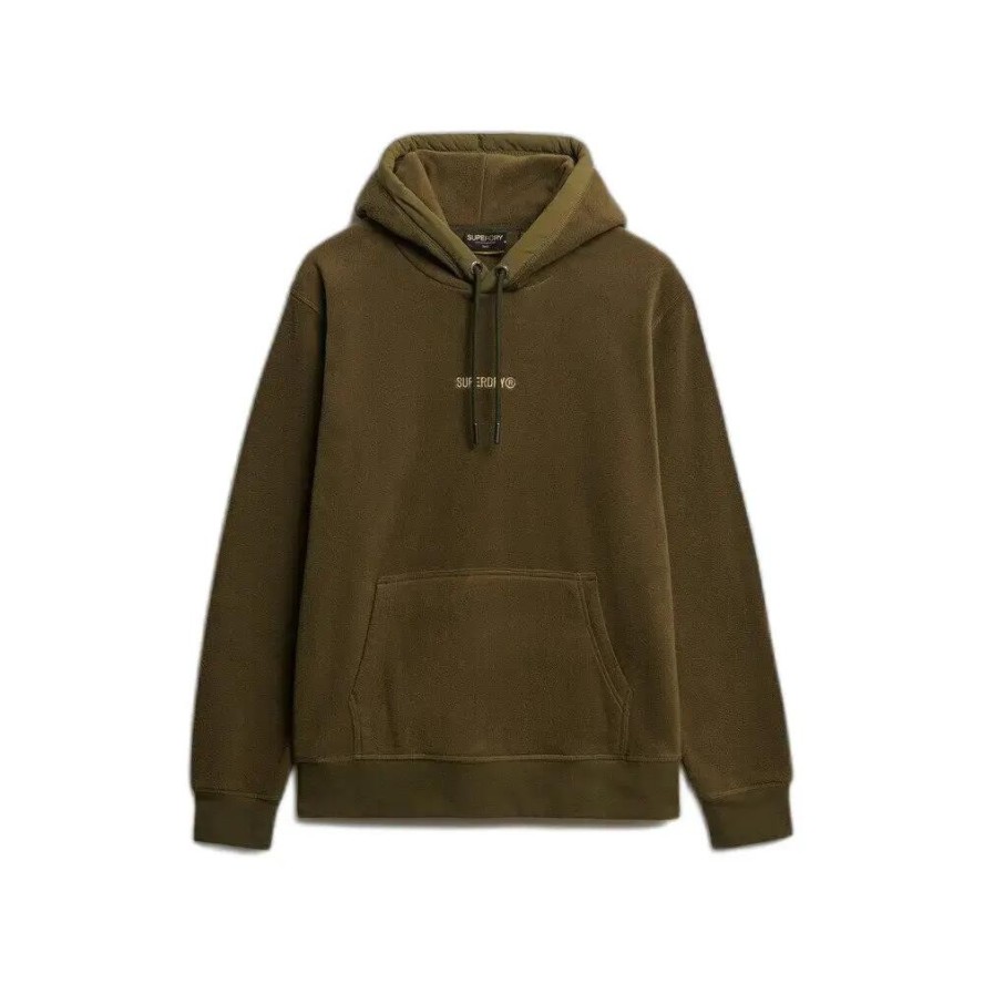 Polarowa bluza z kapturem z mikro logo Superdry