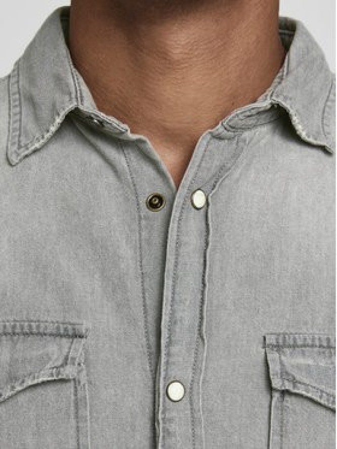 Jack & Jones Koszula Sheridan 12138115 Szary Slim Fit