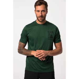 Męski T-shirt outdoorowy rękaw 1/2 nadruk na piersi