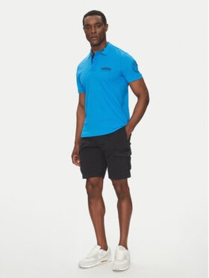 Napapijri Szorty materiałowe N-Deline NP0A4HOT Czarny Regular Fit