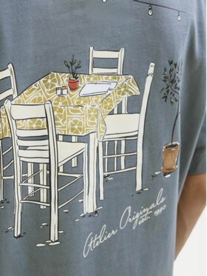 Jack & Jones T-Shirt Islington 12273015 Niebieski Loose Fit