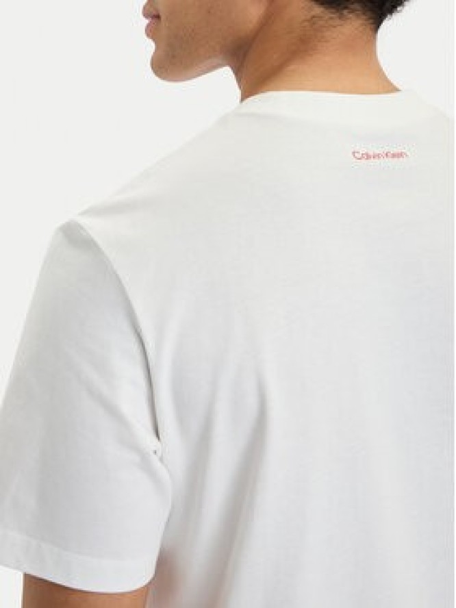 Calvin Klein Jeans T-Shirt SS 20S LV04RG815G Biały Regular Fit