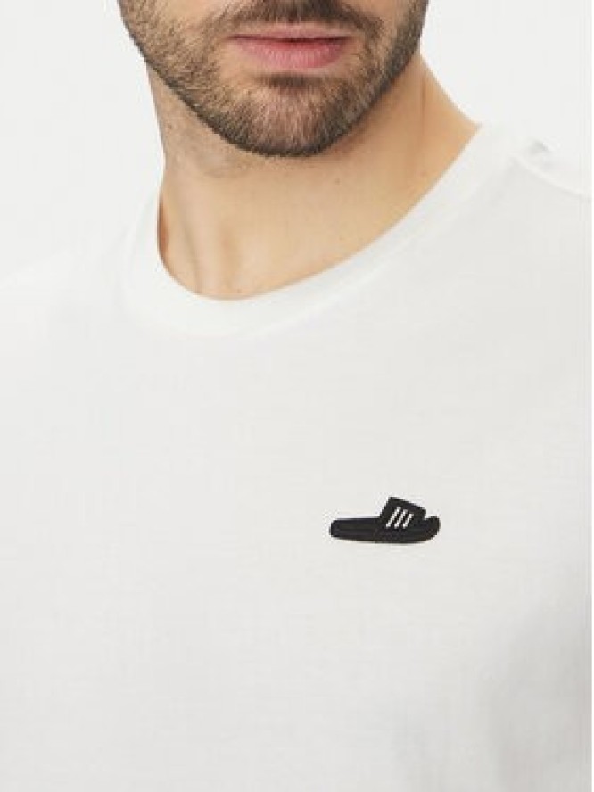 adidas T-Shirt Lounge Slide Graphic JJ4002 Biały Regular Fit