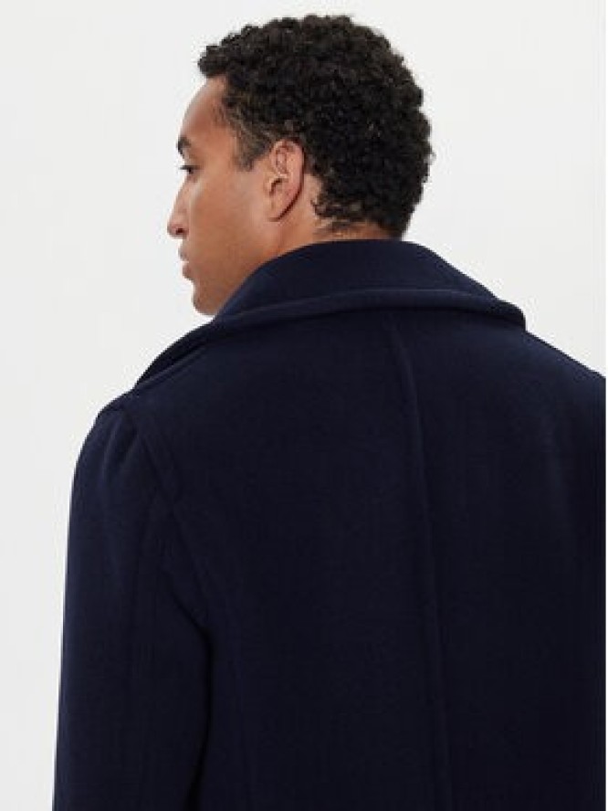 Paul&Shark Płaszcz wełniany 15312361 Granatowy Regular Fit