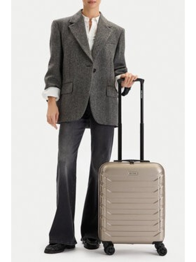 GINO ROSSI Walizka kabinowa C-GIN-S-002-05-GOLD Złoty