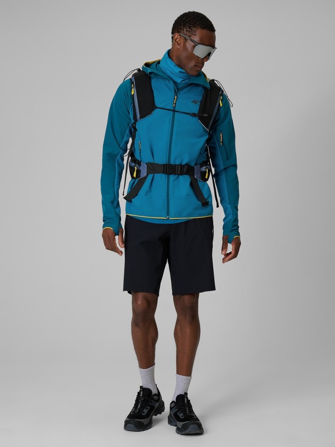 4F Kurtka softshell wiatroodporna męska - niebieska XL