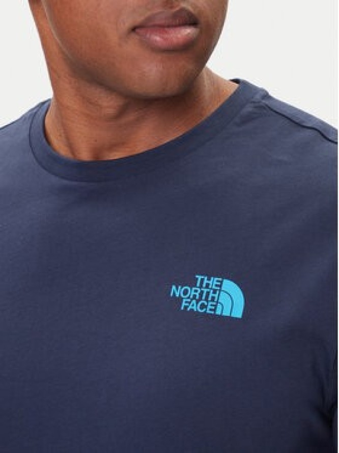 The North Face T-Shirt Redbox NF0A87NP Granatowy Regular Fit