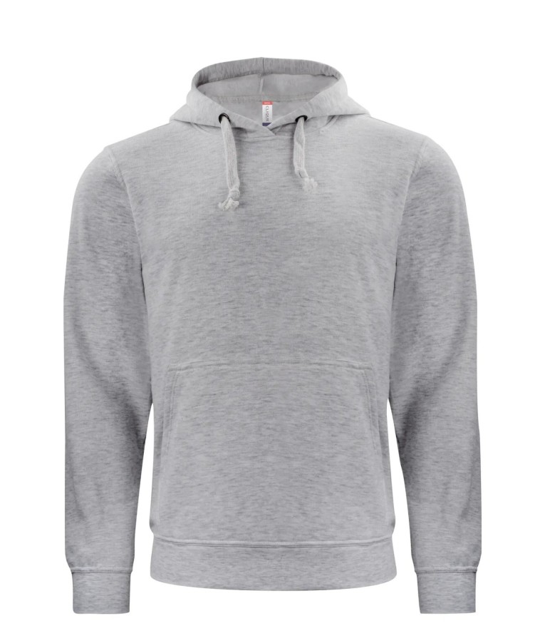 clique Basic Hoody unisex szary melanż - miękki, odporny materiał – grey melange