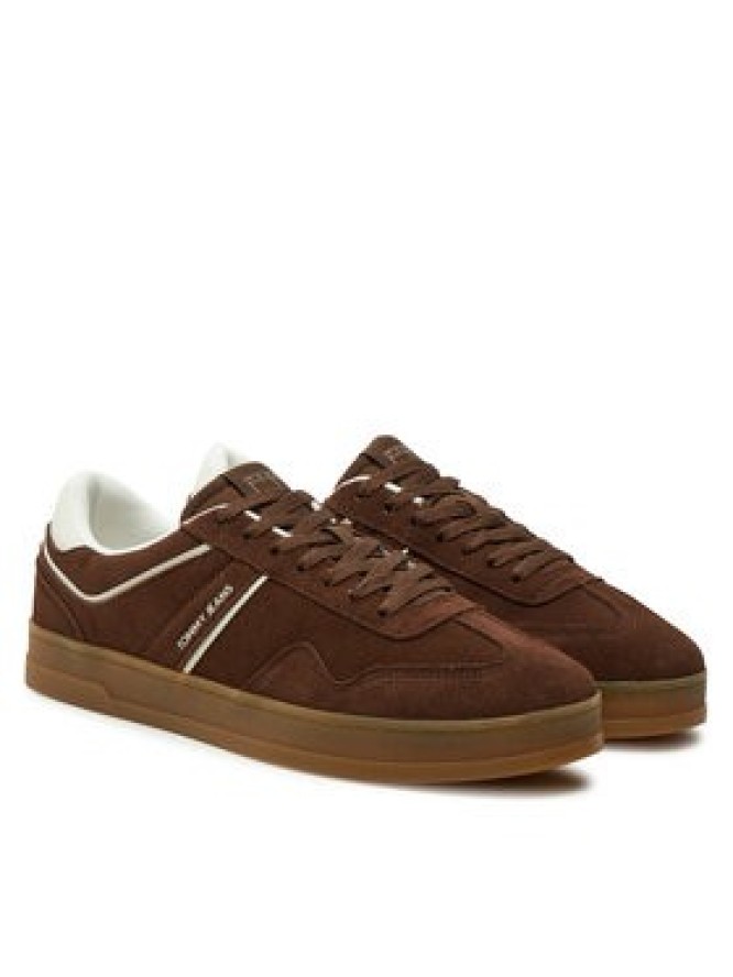 Tommy Jeans Sneakersy The Greenwich Suede EM0EM01516 Brązowy