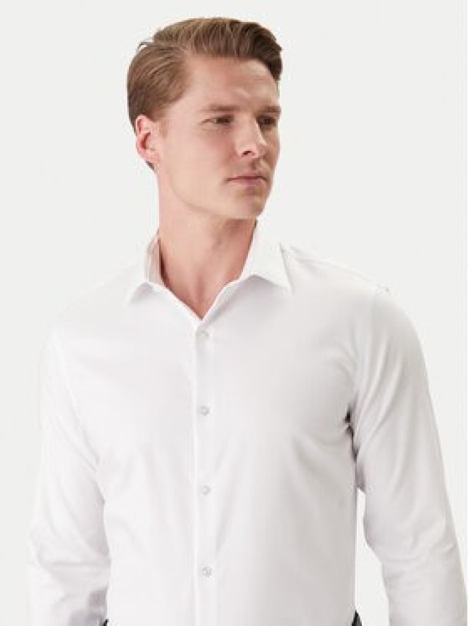 Calvin Klein Koszula LV019EU090 Biały Slim Fit