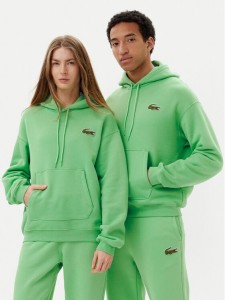 Lacoste Bluza SH2754 Zielony Relaxed Fit