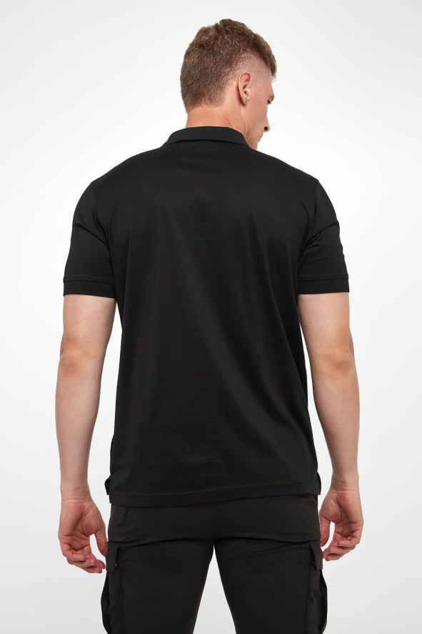 Polo męskie z logo KARL LAGERFELD