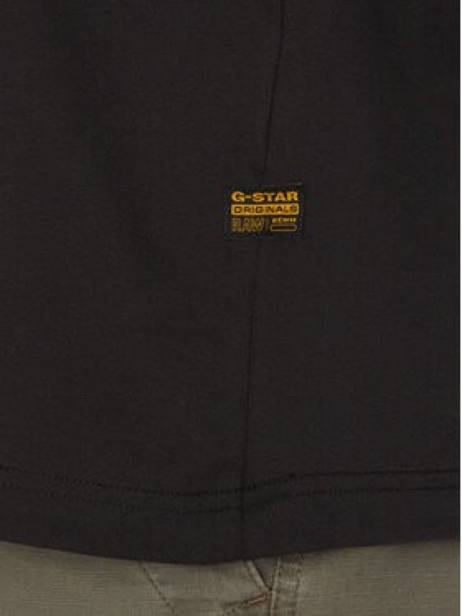 G-Star Raw T-Shirt Floock G-Script D25148-C784 Czarny Regular Fit