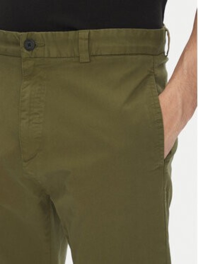 HUGO Chinosy 50530886 Zielony Slim Fit