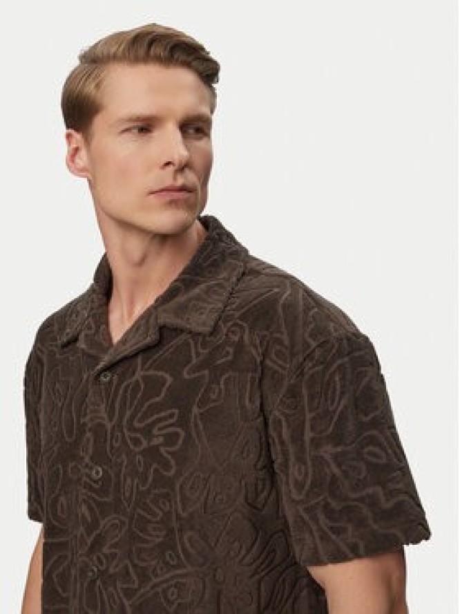 JOOP! Jeans Koszula Moana 30101962 Brązowy ciemny Regular Fit