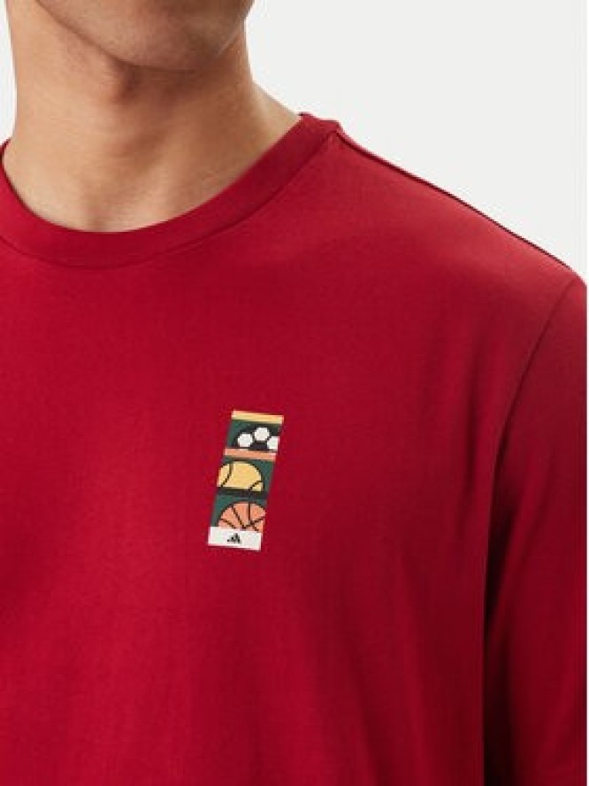 adidas T-Shirt Memories Of Sport Poster Graphic KB2508 Czerwony Regular Fit