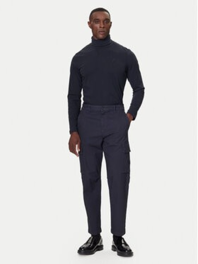 KARL LAGERFELD Golf 755023 554226 Granatowy Regular Fit