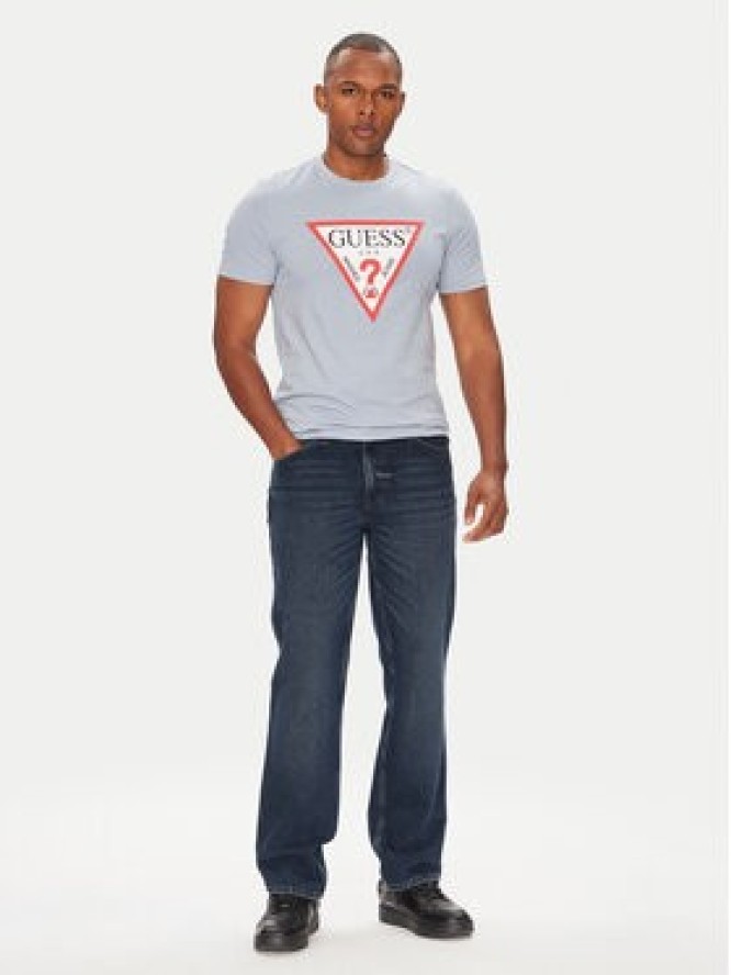Guess T-Shirt M2YI71 I3Z14 Niebieski Slim Fit