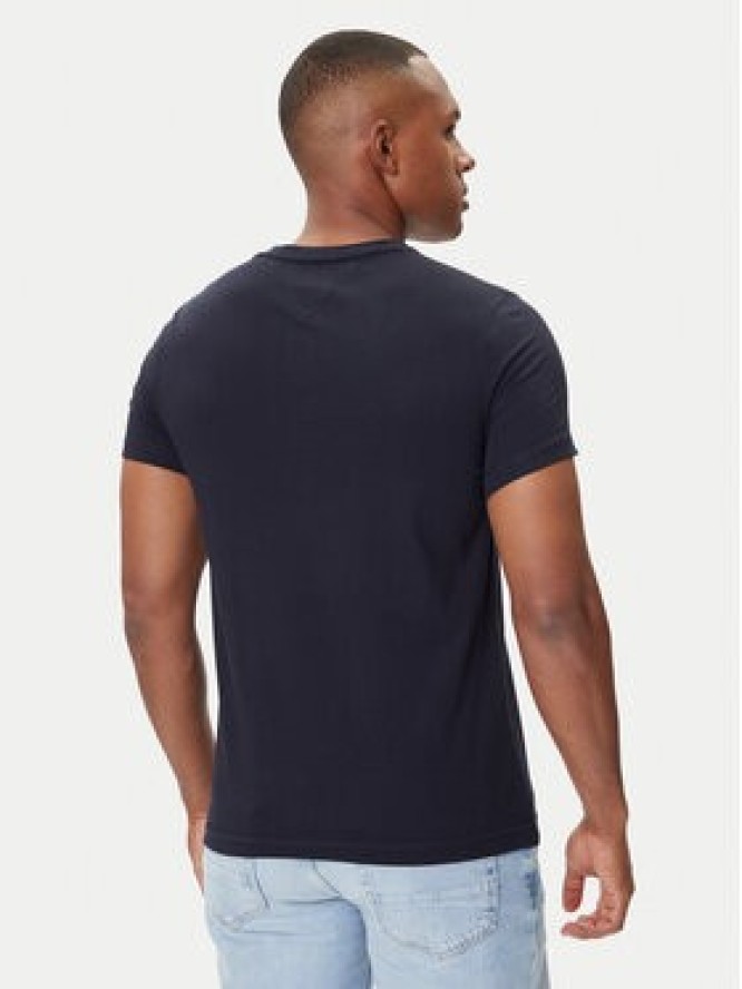 Tommy Hilfiger T-Shirt Core Logo Tee MW0MW11465 Granatowy Slim Fit