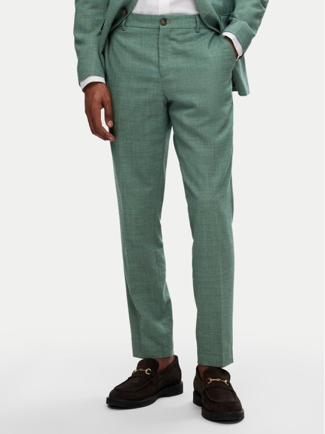 Selected Homme Spodnie garniturowe 16087871 Zielony Slim Fit