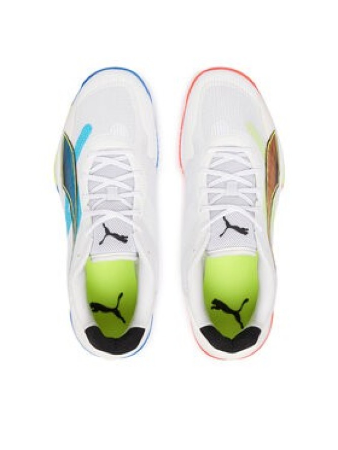 Puma Buty halowe Accelerate Turbo 4 Game On 108888 01 Biały