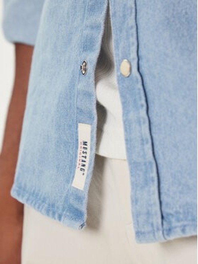 Mustang Koszula jeansowa Duver 1016950 Niebieski Regular Fit
