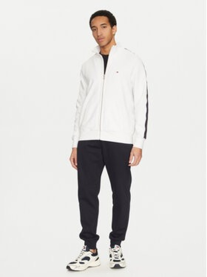 Tommy Hilfiger Bluza Global Stripe MW0MW37468 Biały Regular Fit