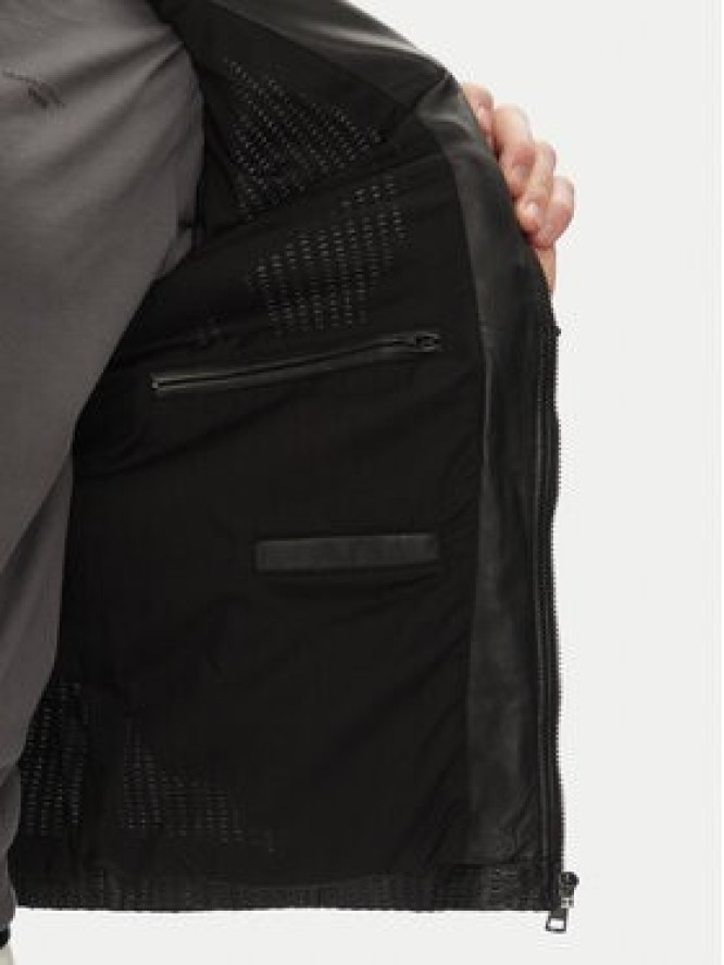 Serge Pariente Kurtka skórzana Leni Czarny Slim Fit