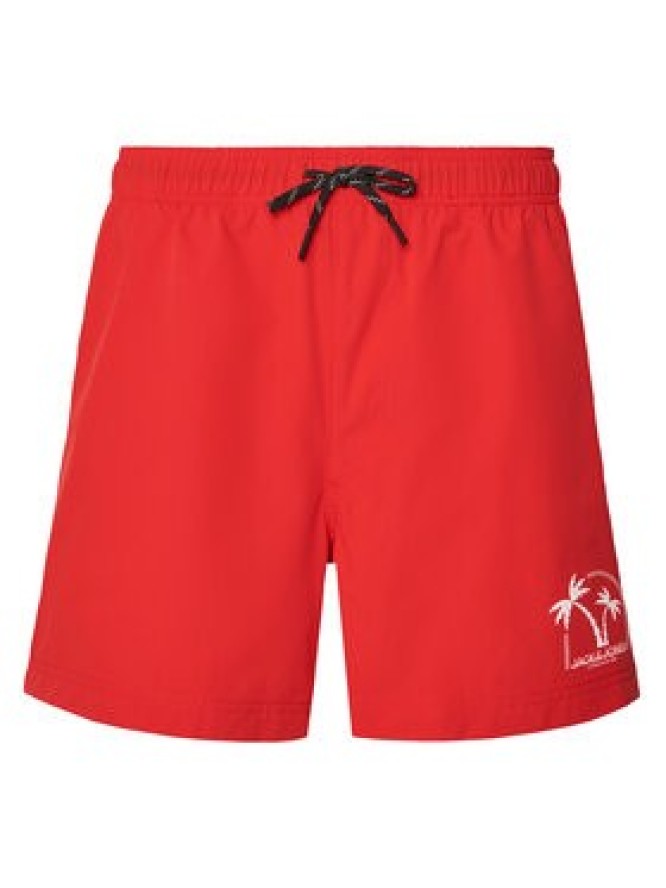 Jack & Jones Szorty kąpielowe Maui 12278729 Czerwony Regular Fit