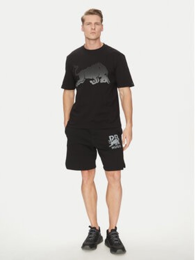 HUGO T-Shirt Dricard_RB 50542775 Czarny Regular Fit