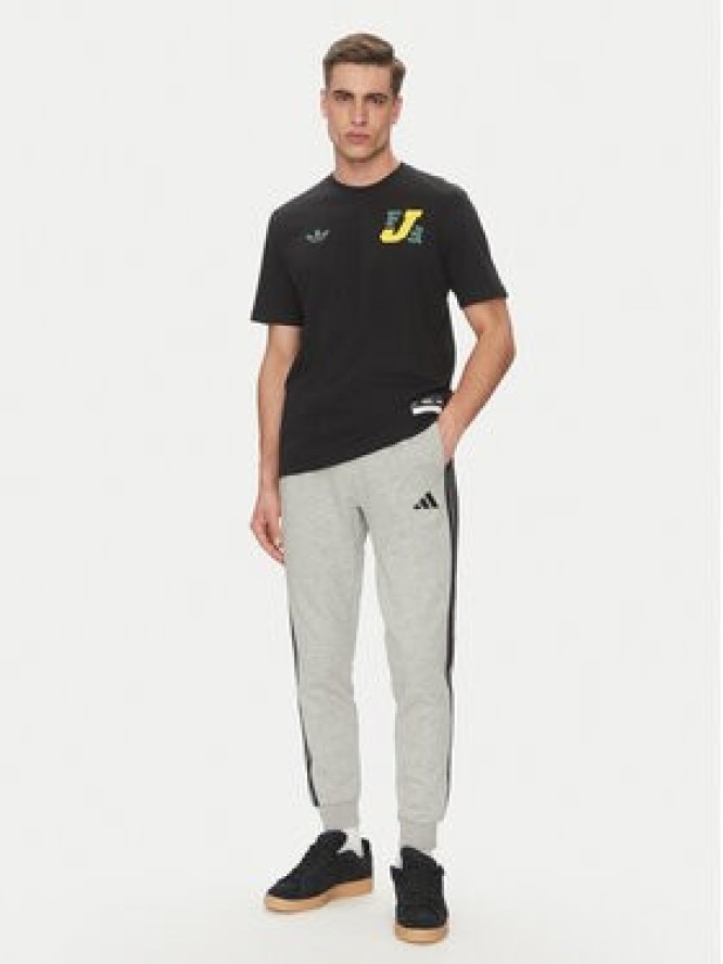 adidas T-Shirt Jamaica VRCT JE5331 Czarny Regular Fit