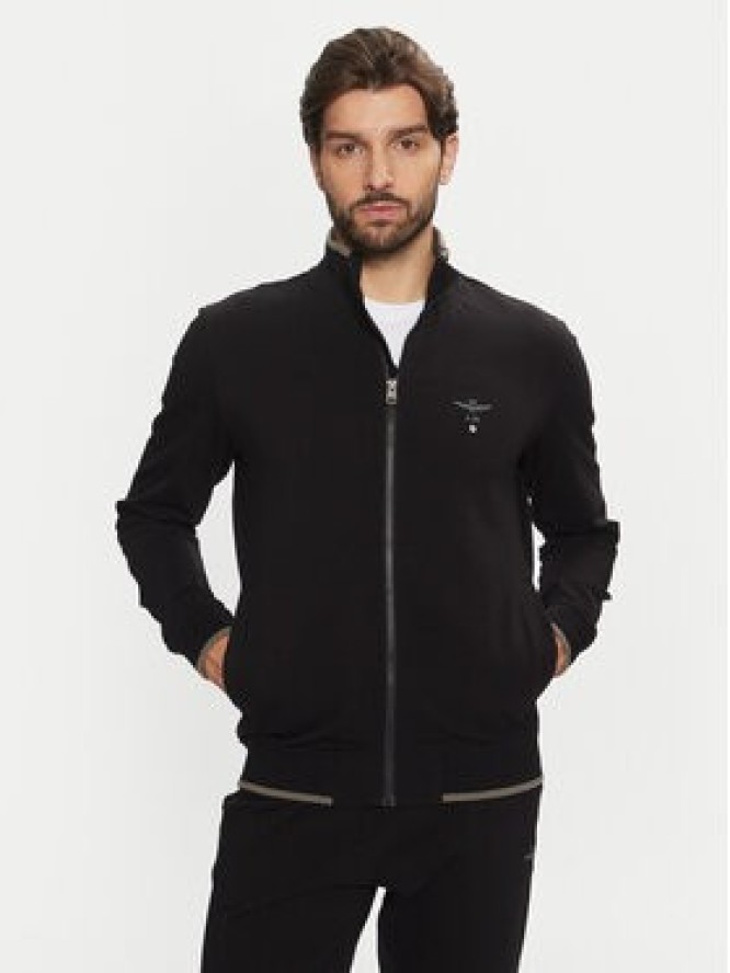 Aeronautica Militare Bluza 242TF082F459 Czarny Regular Fit