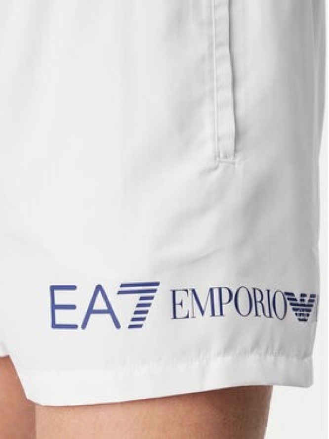 EA7 Emporio Armani Szorty kąpielowe 7M002000 AF13049 M0304 Biały Regular Fit