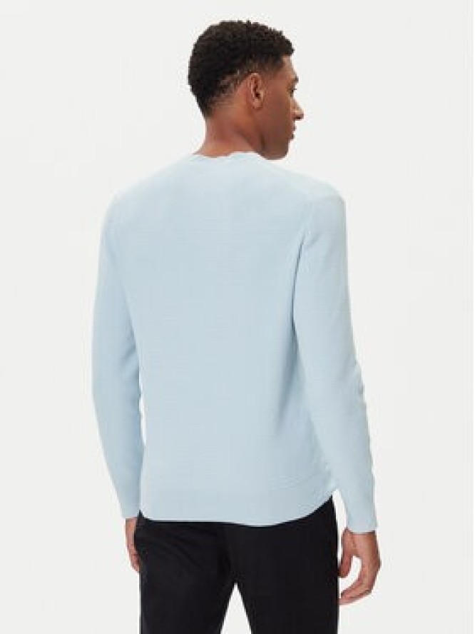 Calvin Klein Sweter LV04LB327G Błękitny Regular Fit