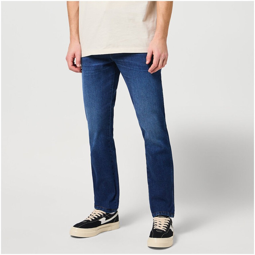 WRANGLER TEXAS SLIM MĘSKIE SPODNIE JEANSOWE JEANSY DŻINSY BLUE SOUL 112350661 W12S017997