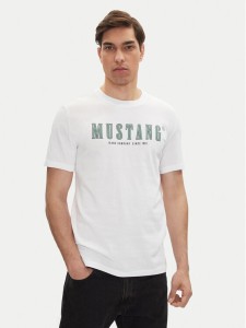 Mustang T-Shirt Austin 1016281 Biały Regular Fit