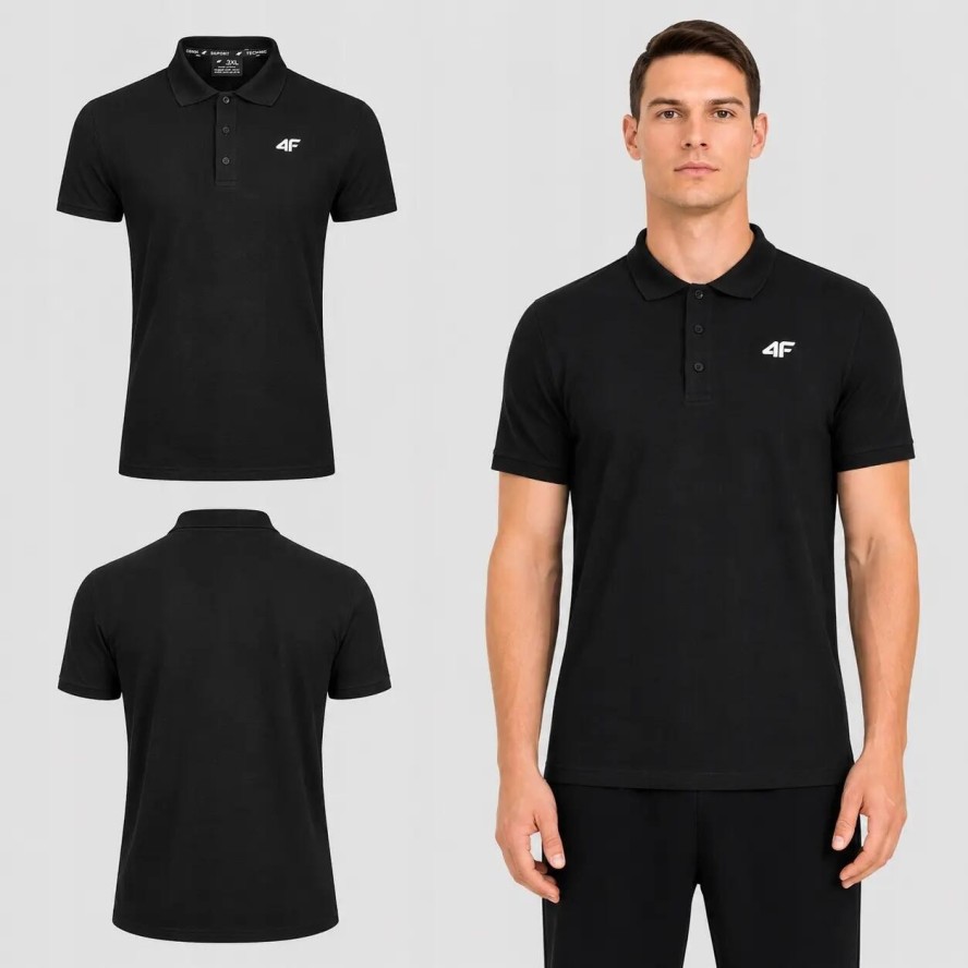 KOSZULKA MĘSKA POLO 4F T-SHIRT SPORTOWY M0770 SS26