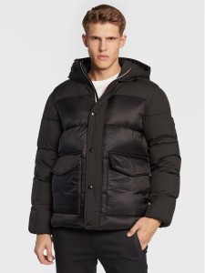 Tommy Hilfiger Kurtka zimowa MW0MW28723 Czarny Regular Fit