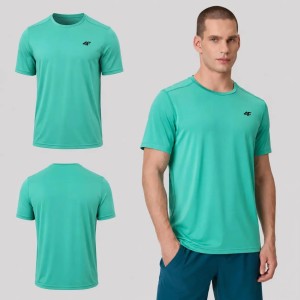 T-SHIRT MĘSKI 4F KOSZULKA TRENINGOWA SZYBKOSCHNĄCA
