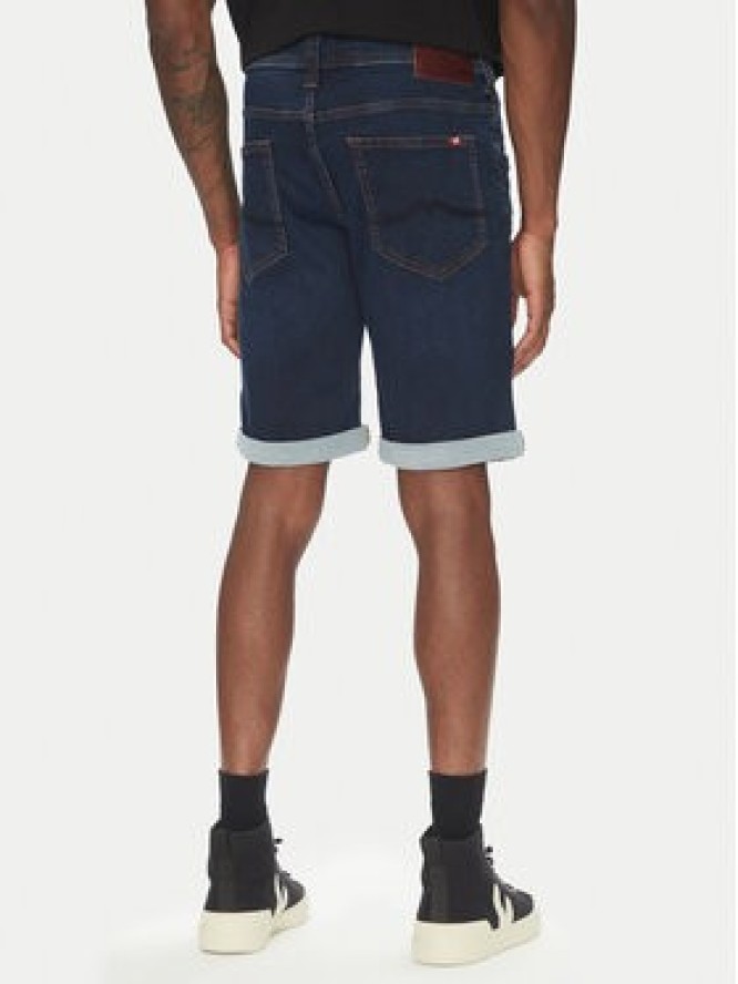 Mustang Szorty jeansowe Chicago Z 1016349 Granatowy Slim Fit
