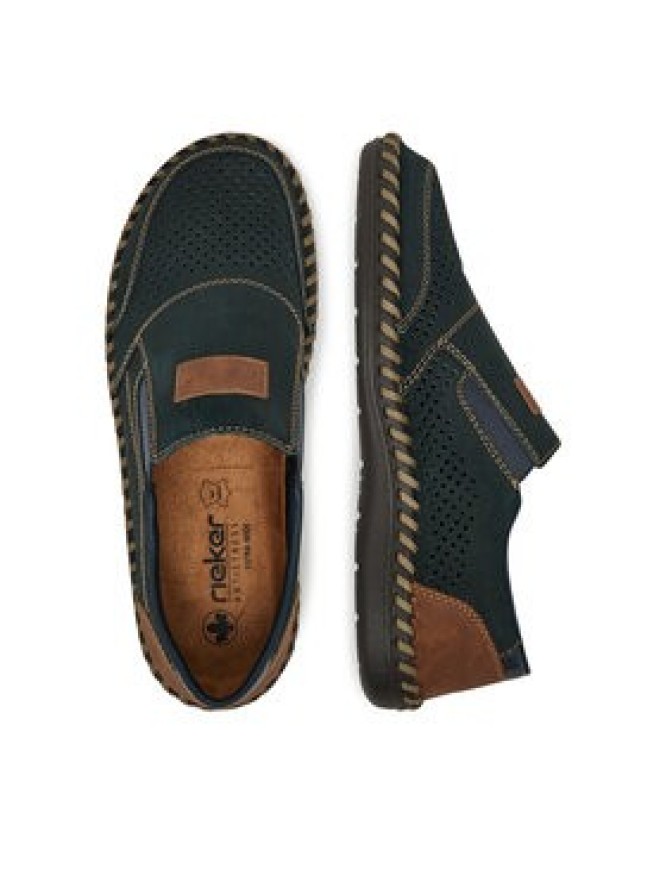 Rieker Półbuty B2466-14 Granatowy