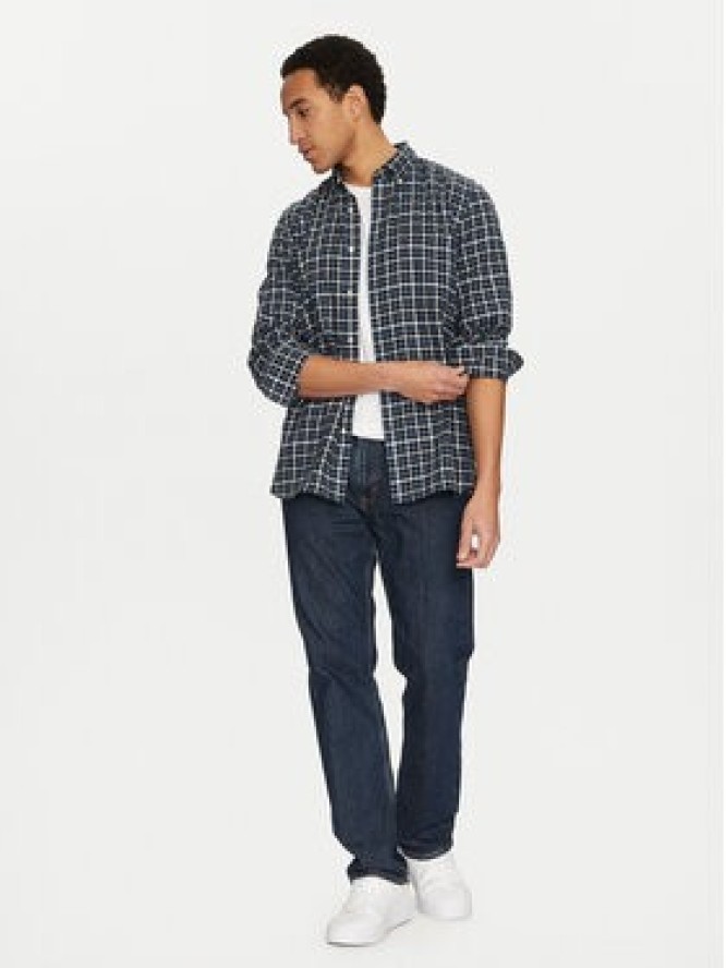Tommy Hilfiger Koszula Gingham MW0MW37573 Granatowy Regular Fit