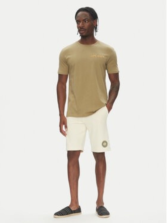 Quiksilver T-Shirt Ev Disconnect Effects EQYZT08049 Khaki Regular Fit