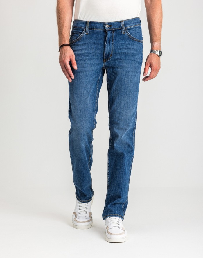 Męskie Spodnie Jeansowe Mustang Style Tramper Straight Denim Blue 1017121 5000 782