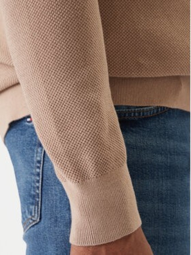 Tommy Hilfiger Sweter Essential MW0MW36347 Beżowy Regular Fit
