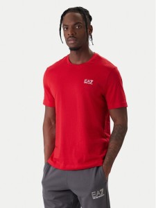 EA7 Emporio Armani T-Shirt 8NPT25 PJVPZ U5072 Czerwony Regular Fit